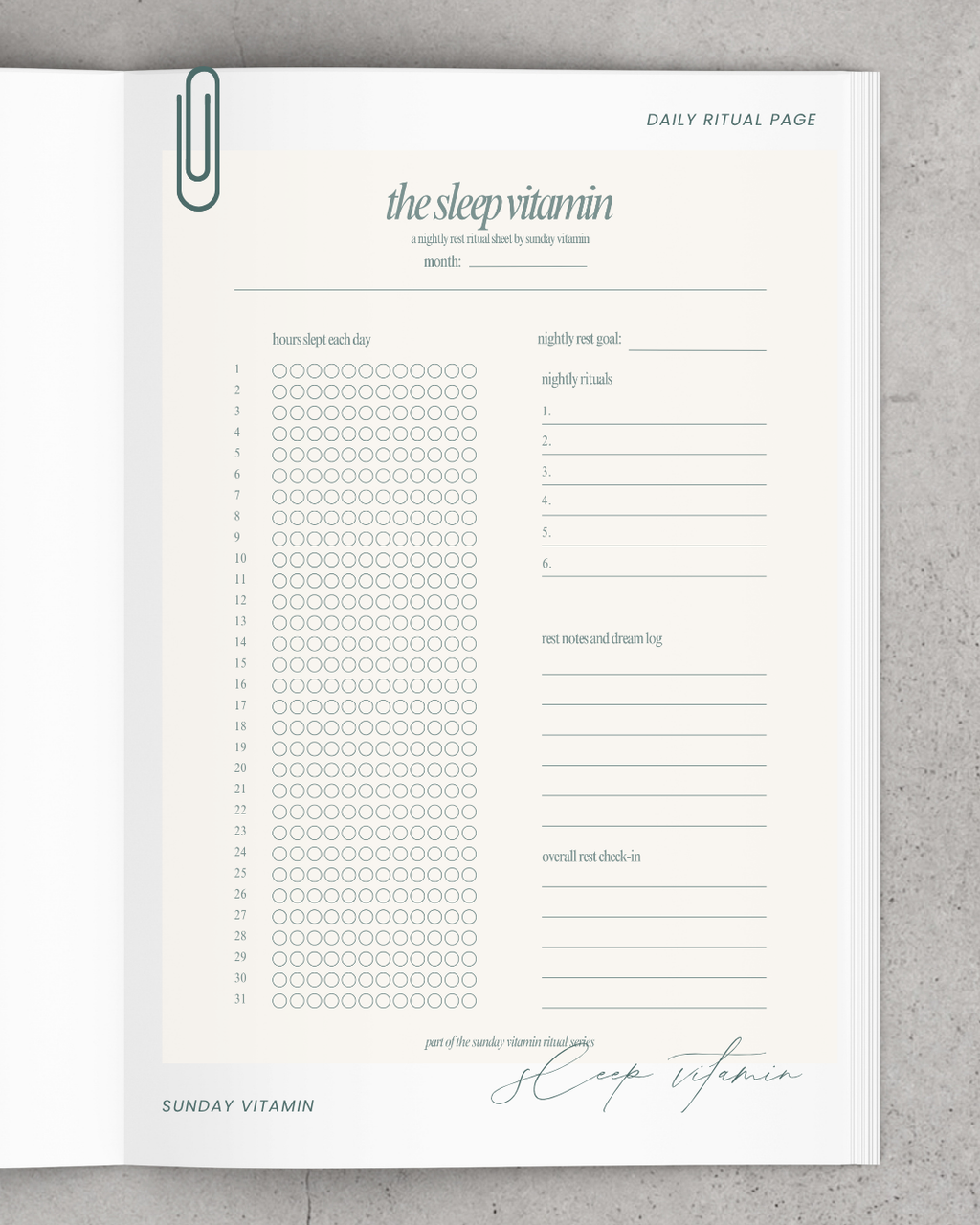 the sleep vitamin