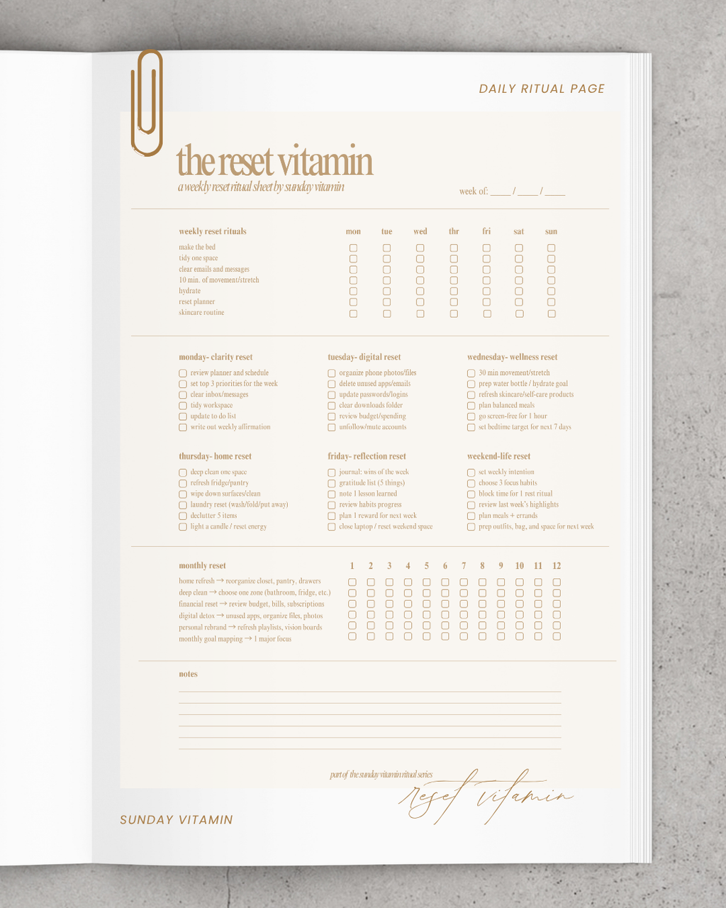 the reset vitamin