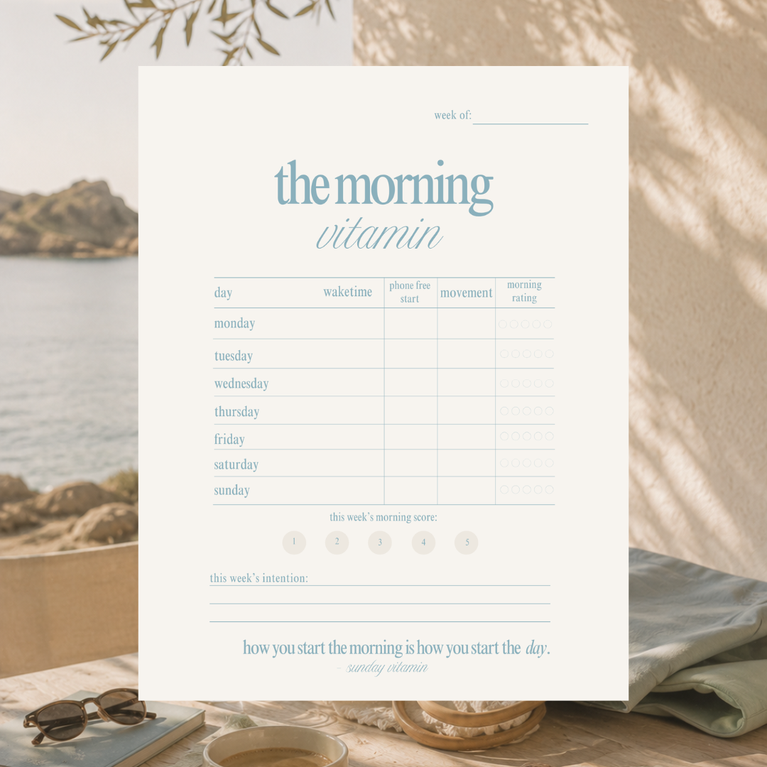 the morning vitamin.