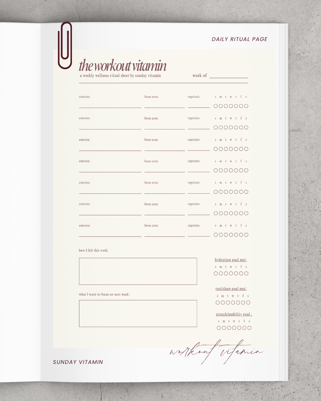 the workout vitamin