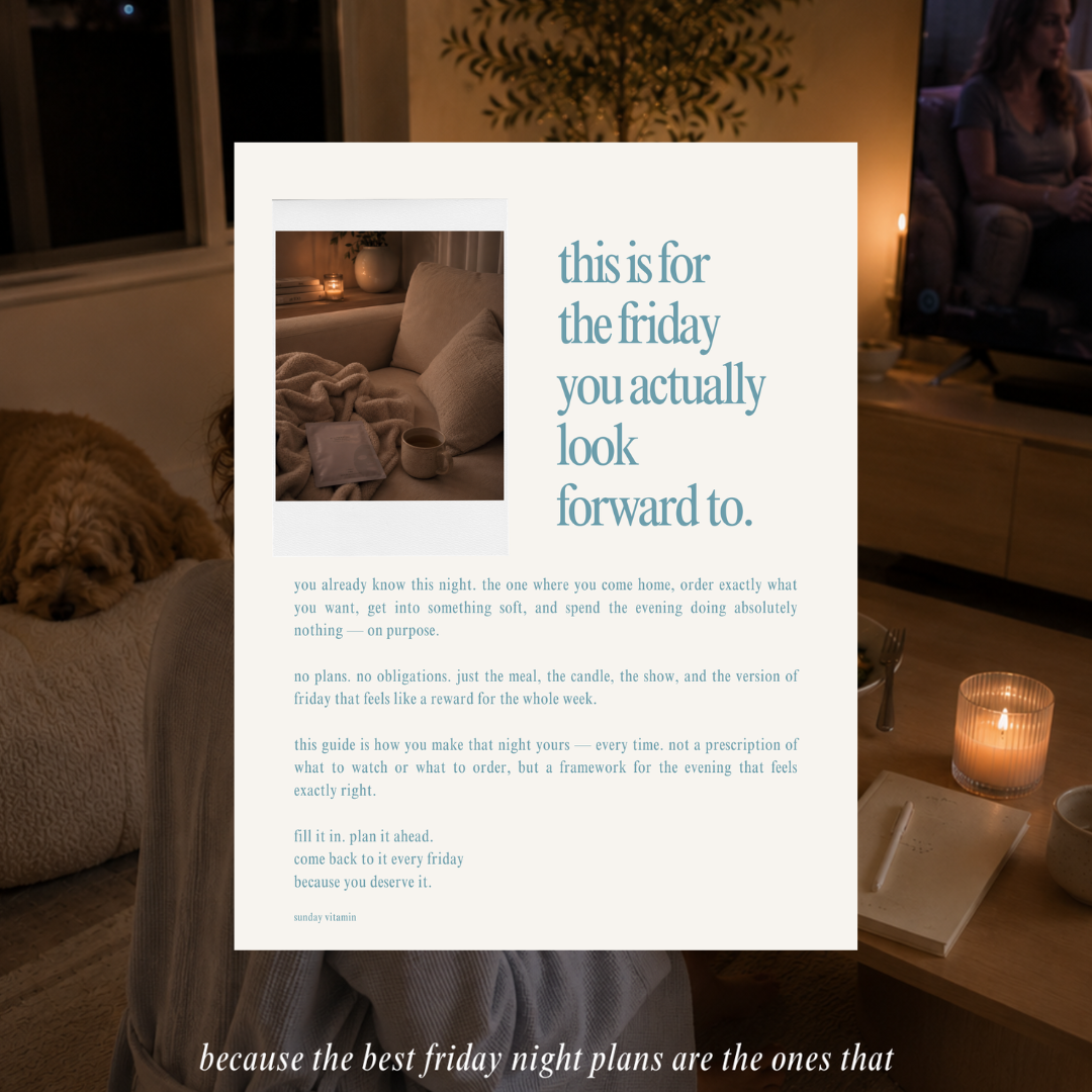 the perfect night in — a ritual guide