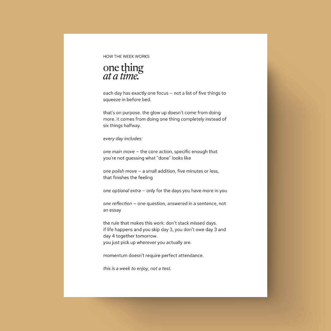 the 7 day edit