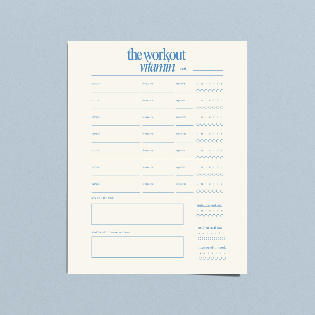 the workout vitamin.