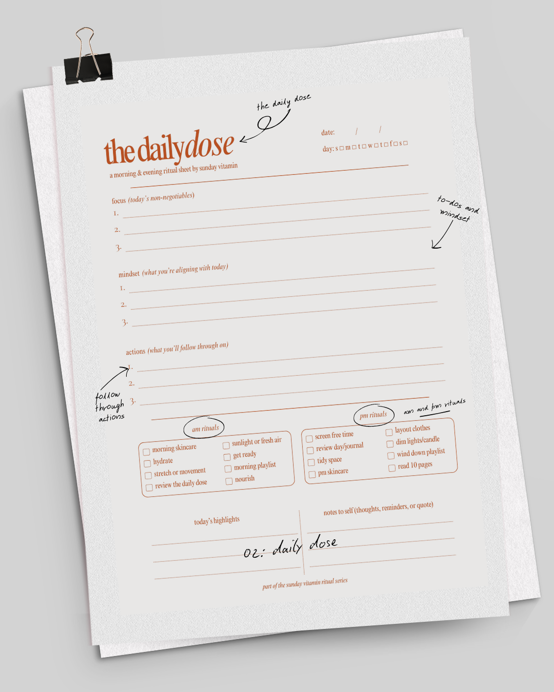 the sunday reset capsule