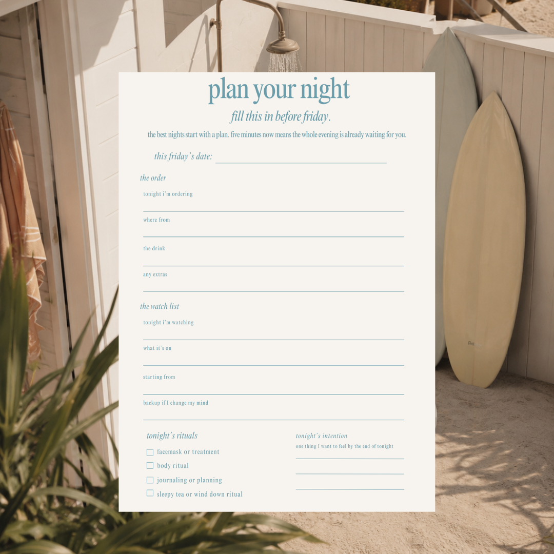 the perfect night in — a ritual guide