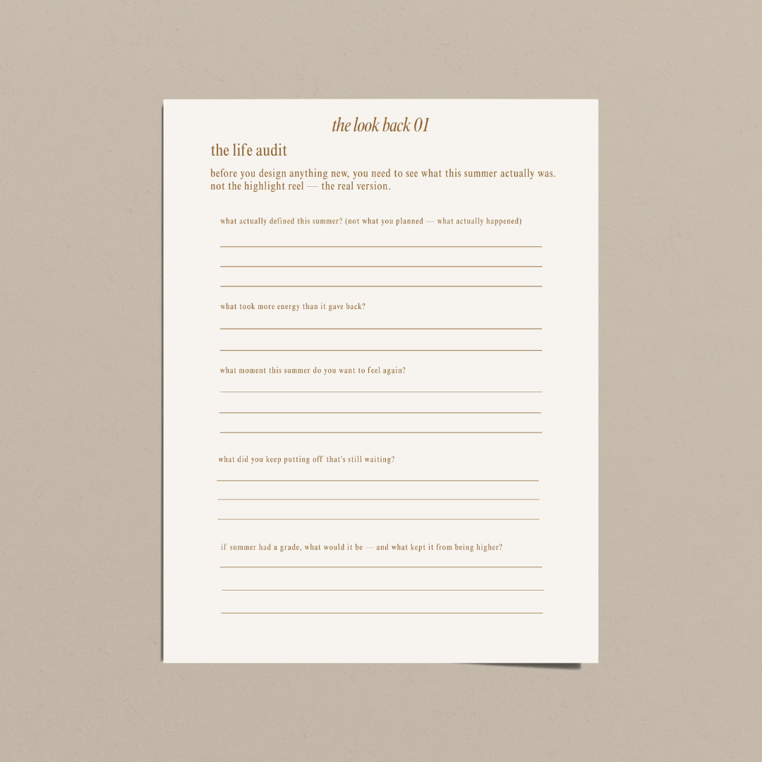the new season reset — a ritual guide