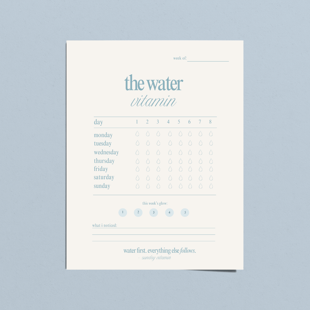 the water vitamin.