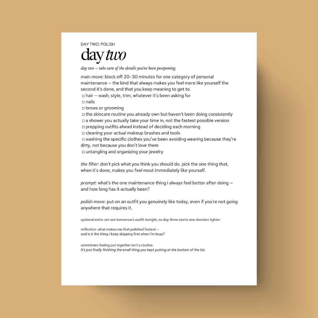 the 7 day edit