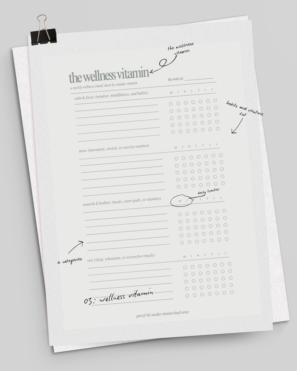 the sunday reset capsule