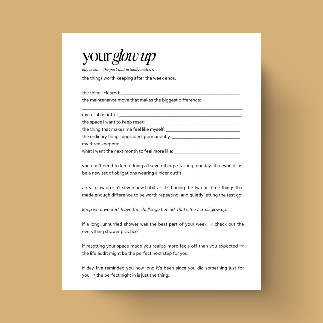 the 7 day edit