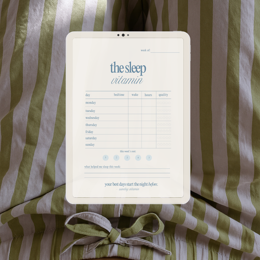 the sleep vitamin.