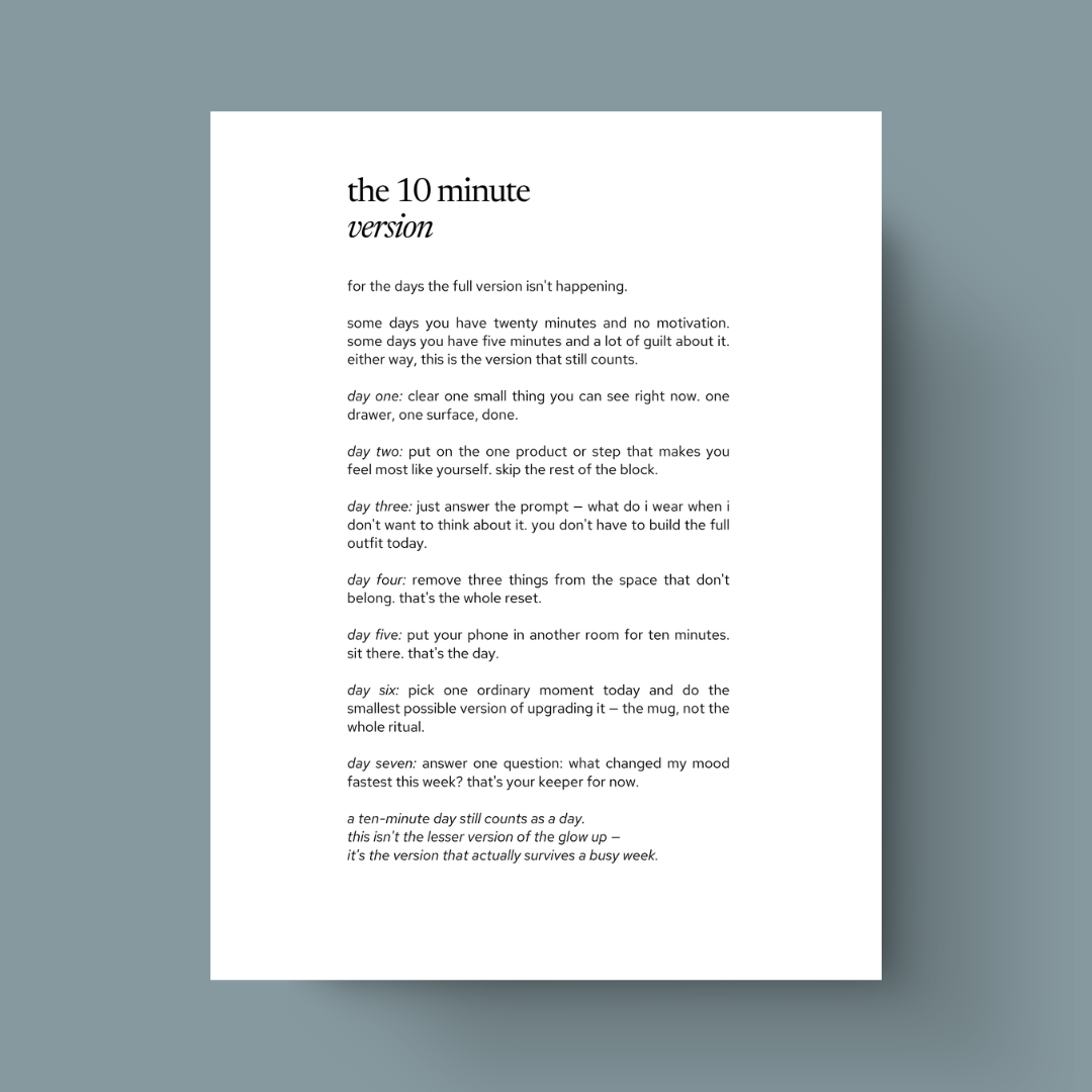 the 7 day edit