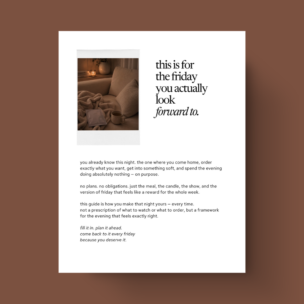 the perfect night in — a ritual guide