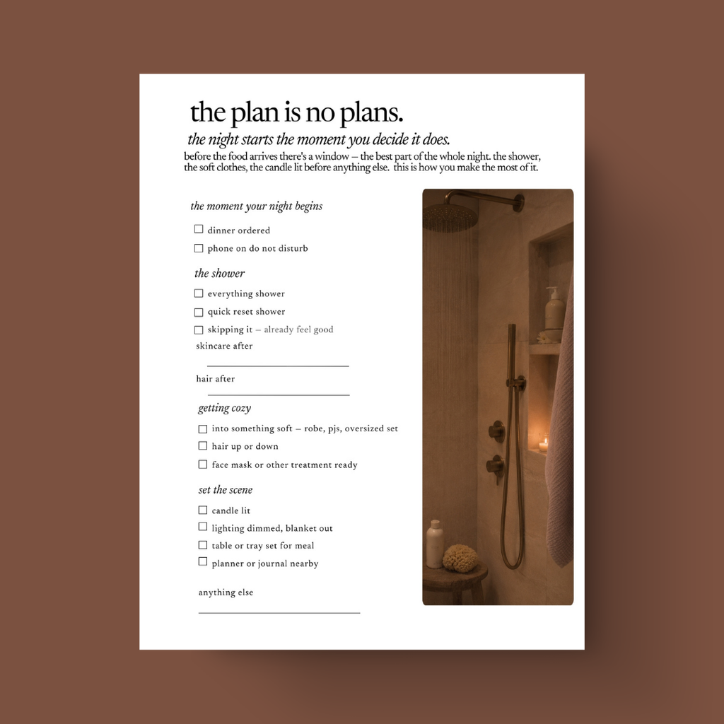 the perfect night in — a ritual guide